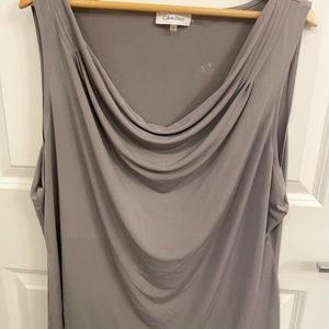 Calvin Klein grey sleeveless shell